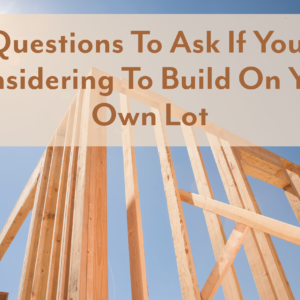 build on your own lot